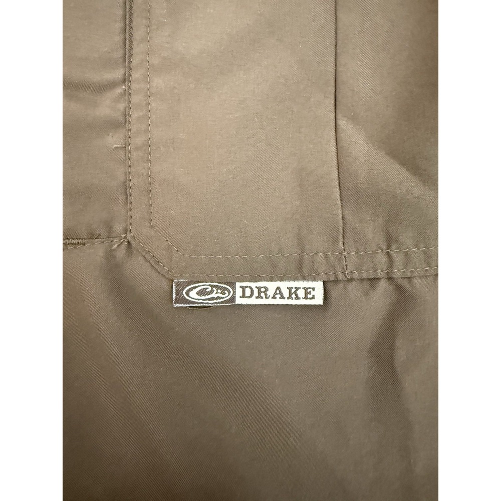 Drake Waterfowl System Vented Button Down Shirt Brown Outdoors Hiking Men Size M - Picture 5 of 11